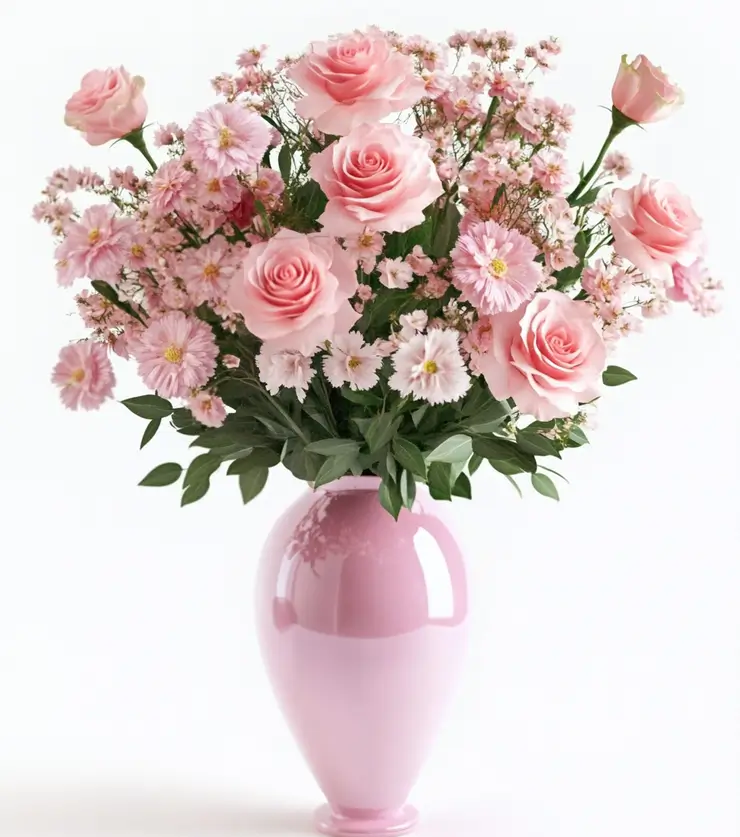Elegant Arrangement of Pink Flowers