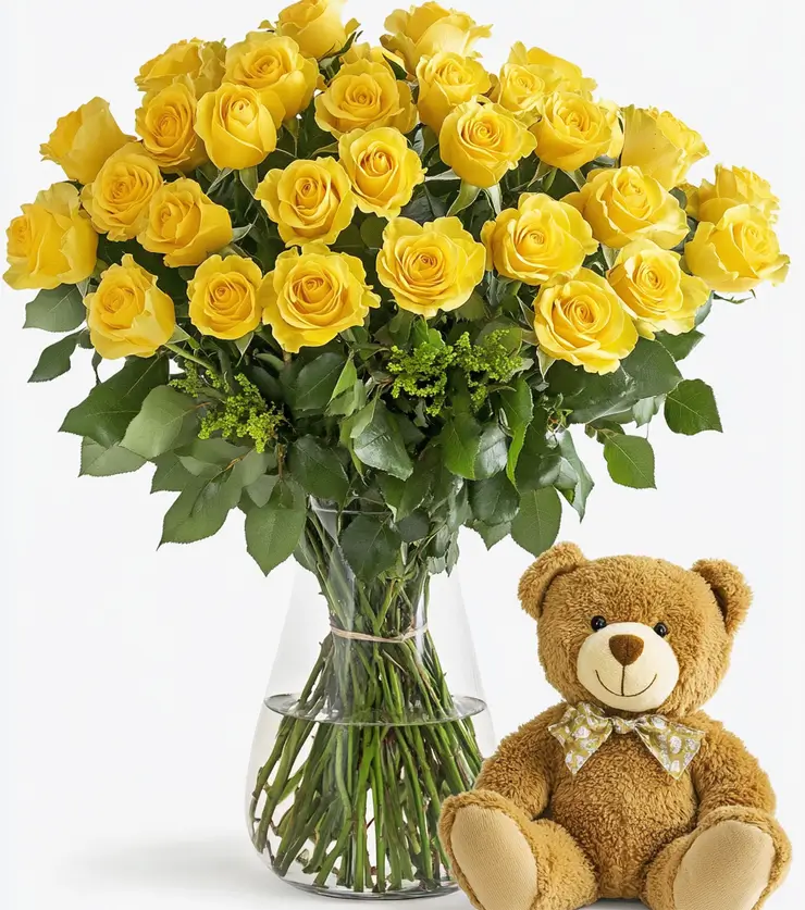 2 Dozen Spectacular Yellow Roses