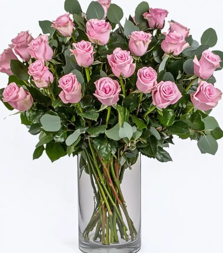 Two Dozen Pink Roses
