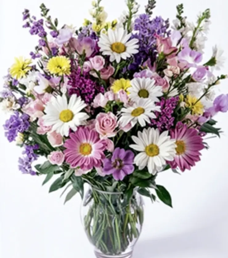 The Irises and Daisies Bouquet