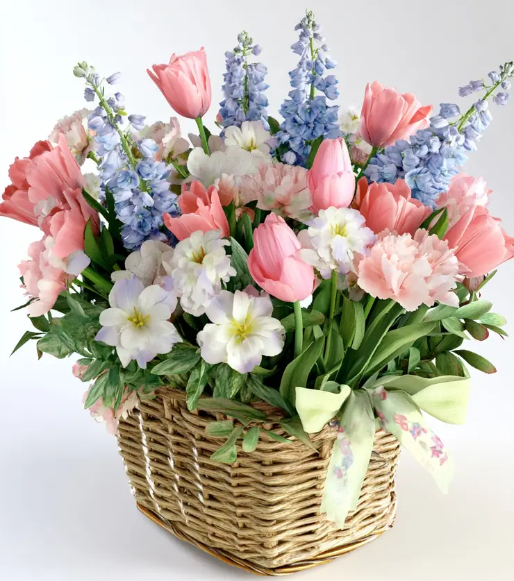Easter Basket of Flowers
