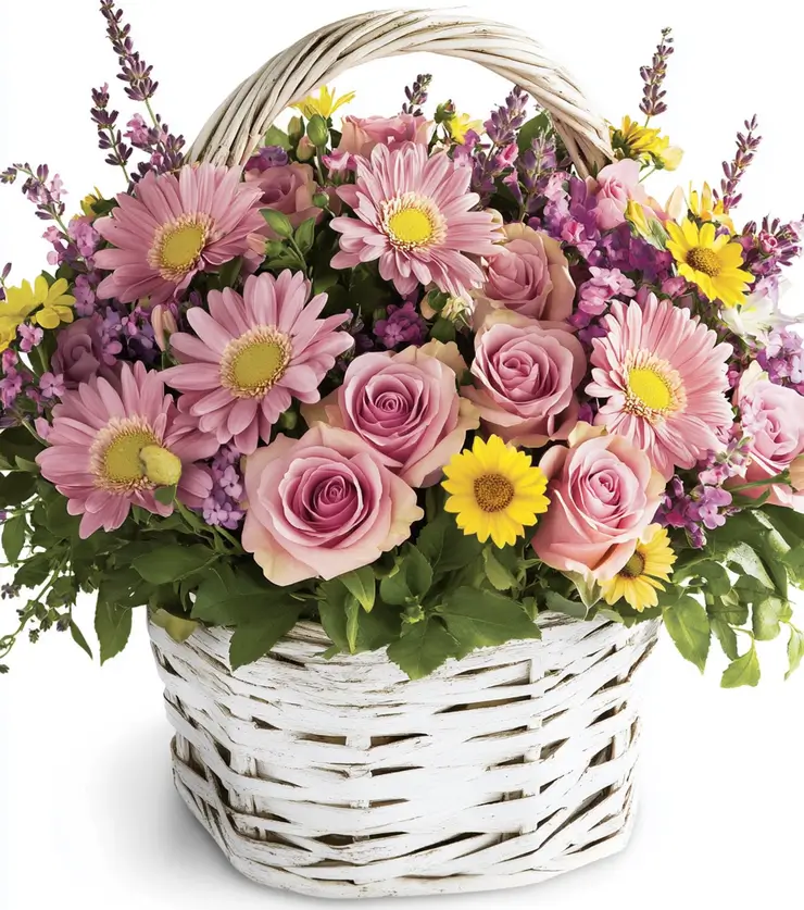 Festive Blooms Basket