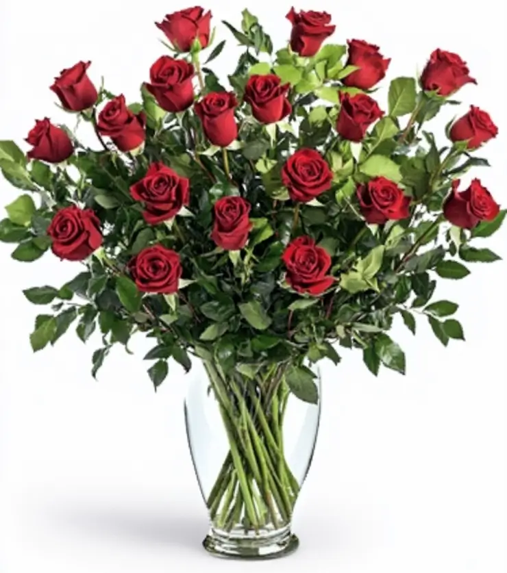 Regal romantic red roses